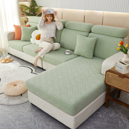 Housses de coussin en polaire confortable, housses de canapé extensibles adaptées aux animaux pour canapé en L et fauteuil inclinable